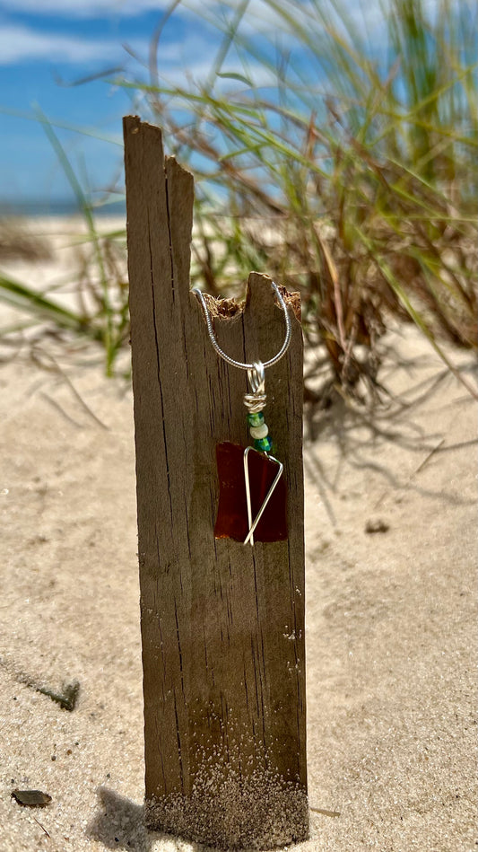 Coastal Charm Sea Glass Necklace